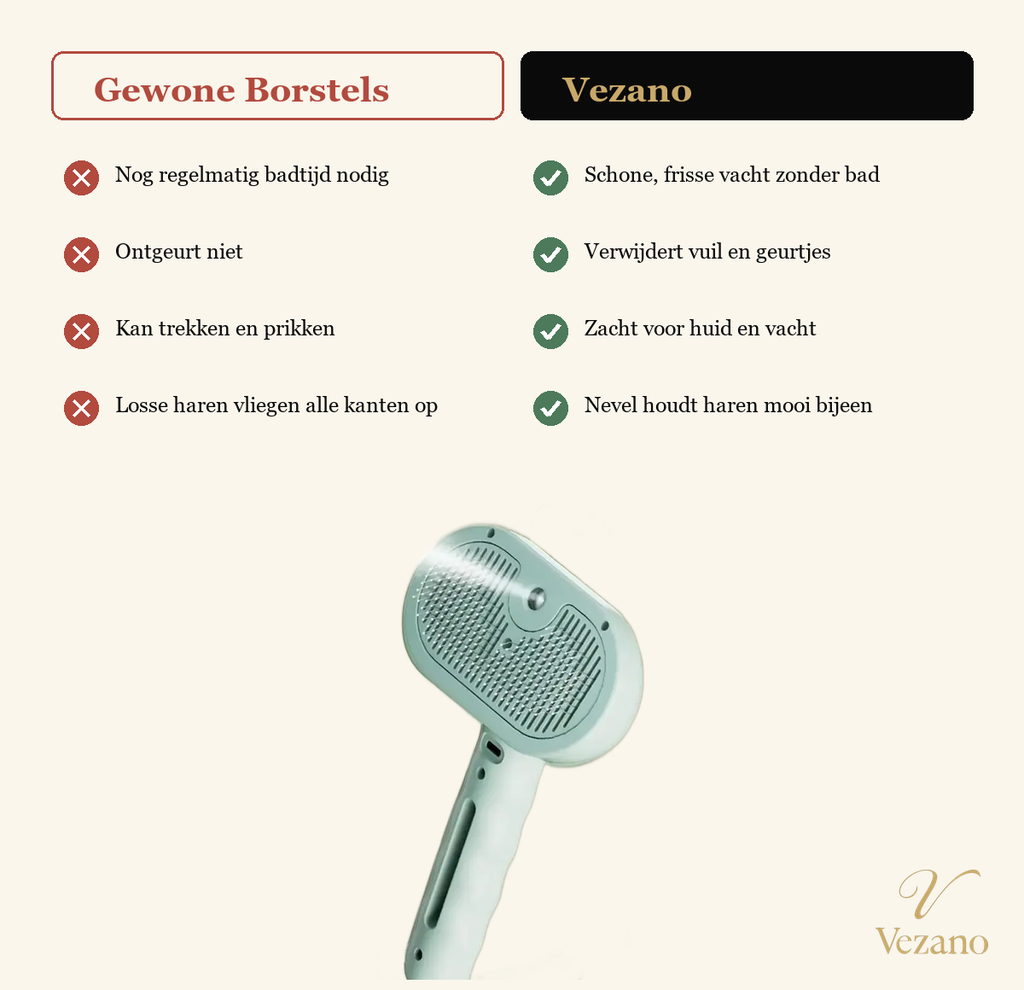 Vezano vs gewone borstels - vergelijking