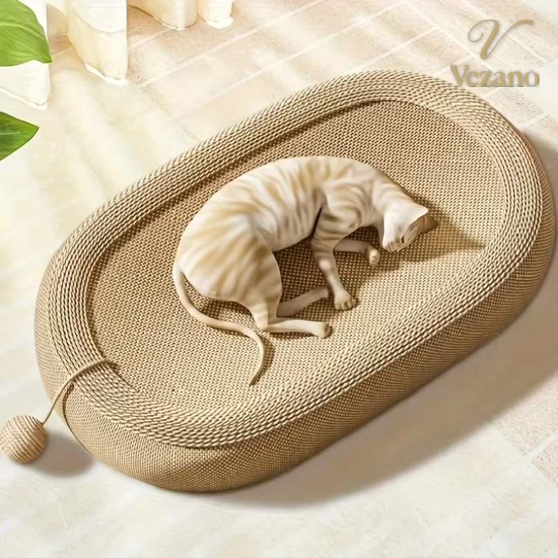 Vezano Sisal Kattenmand in gebruik