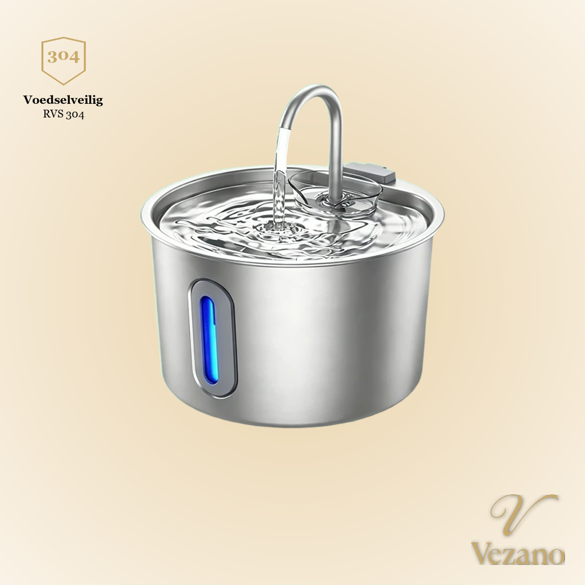 Vezano RVS Drinkfontein - voedselveilig RVS 304